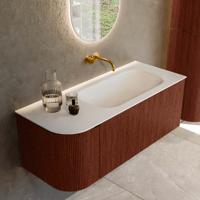 Badmeubel Mondiaz Kurve | 115 cm cm | Meubelkleur Ruby | Wastafelkleur Talc | Solid surface | Wasbak rechter zijde spoelbak | Zonder kraangat(en) Badmeubel Mondiaz Kurve | 115 cm cm | Meubelkleur Ruby | Wastafelkleur Talc | Solid surface | Wasbak rechter zijde spoelbak | Zonder kraangat(en)