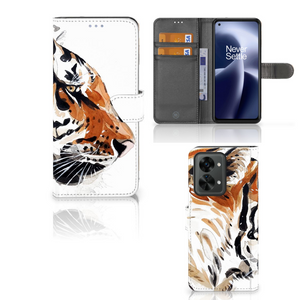 Hoesje OnePlus Nord 2T Watercolor Tiger