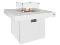 Easy Fires: Vuurtafel Milano Vierkant Aluminium - Wit