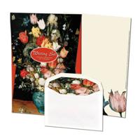 Briefpapier met enveloppen: J.Brueghel de Oude, Museum Wien