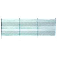 Neka Strand/camping windscherm - gestreept - wit/blauw - 300 x 120 cm Neka Strand/camping windscherm - gestreept - wit/blauw - 300 x 120 cm