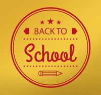 Muursticker cirkel back to school