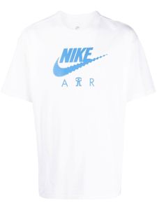 Nike t-shirt en coton à logo imprimé - Blanc