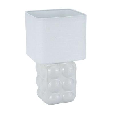 Bureaulamp Versa Wit Linnen Keramisch 16 x 29 cm