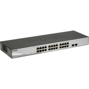 D-Link DGS-1210-26 netwerk-switch Managed L2 Gigabit Ethernet (10/100/1000) 1U Zwart, Grijs