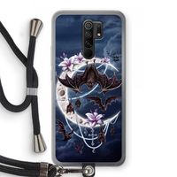 Vleermuizen Maan: Xiaomi Redmi 9 Transparant Hoesje met koord