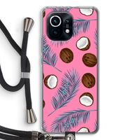 Kokosnoot roze: Xiaomi Mi 11 Transparant Hoesje met koord