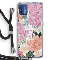 Kindness matters: Motorola Moto G9 Plus Transparant Hoesje met koord