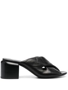 Officine Creative mules en cuir à bout ouvert 65 mm - Noir