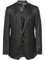 Dolce & Gabbana blazer en laine vierge à simple boutonnage - Gris