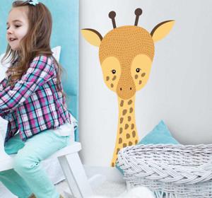 Muurstickers kinderkamer kleine schattige giraffe