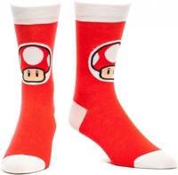 Nintendo Crew Sock Mushroom Red