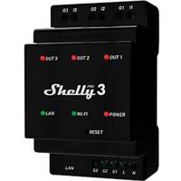 Shelly Shelly Pro 3 DIN-railrelais WiFi, Bluetooth