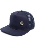 Philipp Plein casquette à patch logo - Bleu - thumbnail