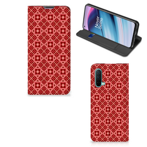 OnePlus Nord CE 5G Hoesje met Magneet Batik Rood