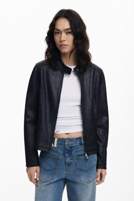 Gecombineerd jack met leerlook - BLACK - XXL