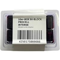 PROCELL E-Block 9V 9V batterij (blok) Alkaline 628 mAh 9 V 10 stuk(s)