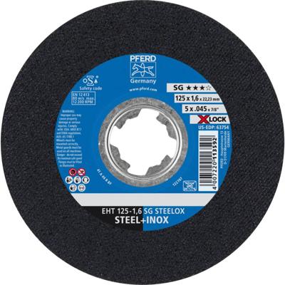 PFERD TOOLS SG STEELOX 61341123 Doorslijpschijf recht 125 mm 25 stuk(s) RVS, Staal