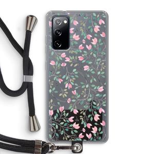 Sierlijke bloemen: Samsung Galaxy S20 FE / S20 FE 5G Transparant Hoesje met koord