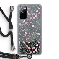 Sierlijke bloemen: Samsung Galaxy S20 FE / S20 FE 5G Transparant Hoesje met koord