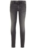 Emporio Armani jean slim J06 à taille basse - Noir