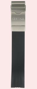 Horlogeband Certina C603007325 Rubber Zwart