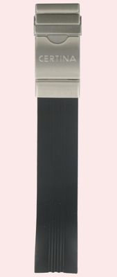 Horlogeband Certina C603007325 Rubber Zwart