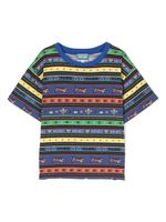 Kenzo Kids t-shirt en coton à imprimé graphique - Bleu