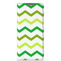 OPPO Find X5 | Hoesje met Magneet | Zigzag Groen