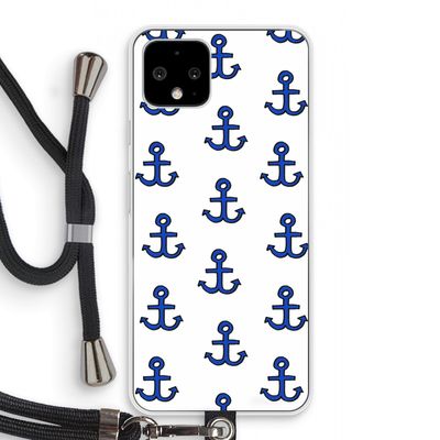 Ankers: Pixel 4 Transparant Hoesje met koord