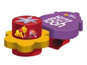 Winnie the pooh bel m/schatkist op kaart