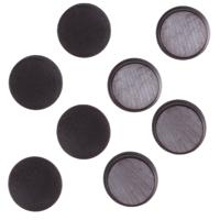 Benson koelkast Magneten rond - Zwart - 12x stuks - D35 mm - magneetjes