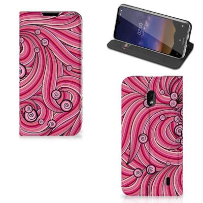 Nokia 2.2 | Bookcase | Swirl Pink