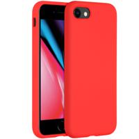 Accezz Liquid Silicone voor Apple iPhone SE (2022 / 2020) / 8 / 7 Telefoonhoesje Rood - thumbnail