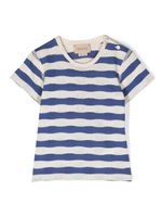 Gucci Kids t-shirt en coton à bande GG - Tons neutres