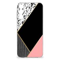 Samsung Galaxy A16 | TPU Hoesje | Zwart Roze Vormen