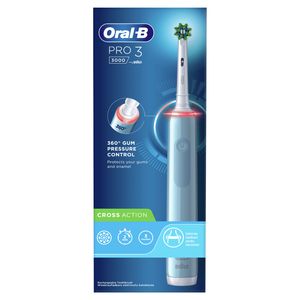 Oral-B PRO 3 - 3000 - Blauwe Elektrische Tandenborstel Ontworpen Door Braun