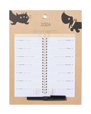 177 Takkie En Siepie Weekkalender 30x23cm