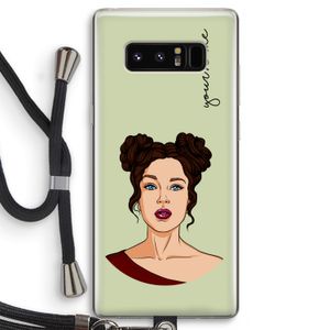 Pop-Art Creator: Samsung Galaxy Note 8 Transparant Hoesje met koord