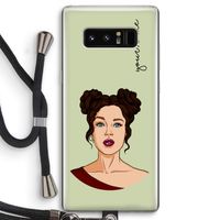 Pop-Art Creator: Samsung Galaxy Note 8 Transparant Hoesje met koord