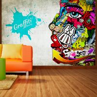 Zelfklevend fotobehang - Graffiti schoonheid, 8 maten, premium print - thumbnail