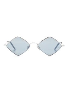 Saint Laurent Eyewear lunettes de soleil Lisa à monture losange - Argent