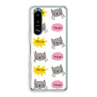 Meow: Sony Xperia 5 III Transparant Hoesje