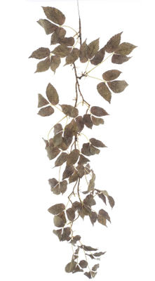 Kunsttak Mountain leaf garland green 122 cm - Buitengewoon de boet