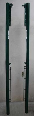 SET OF FIXED VOLLEYBALL POLES - ALSO REGULABLE FOR TENNIS-