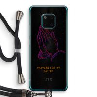 Praying For My Haters: Huawei Mate 20 Pro Transparant Hoesje met koord