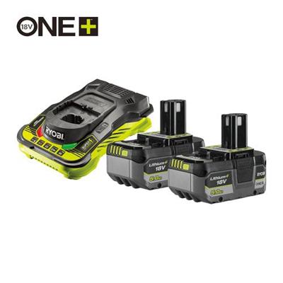 Ryobi RC18150-250X | ONE+ 18V 2x5.0Ah Lithium+ accu en lader - 5133005575