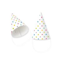 Paperdreams Papier hoedje Party dots 6st