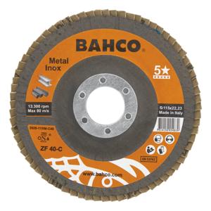 Bahco Lamellenschijf | voor afbramen | voor metaal en RVS | 125 x P60 x 22.23 mm - 3926-125IM-C60