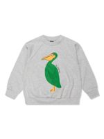 Mini Rodini sweat Pelican en coton biologique - Gris - thumbnail